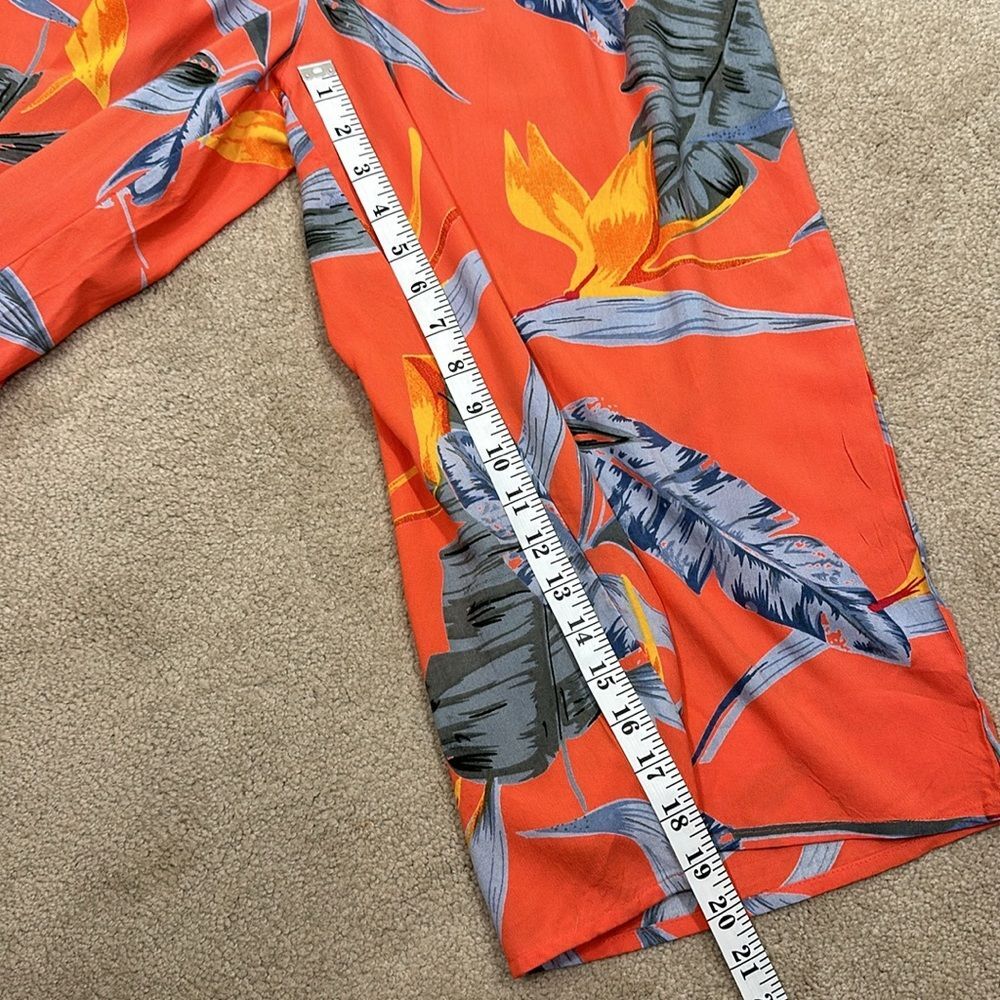 Patrons of Peace NWT Tropical Print Drop Crotch Pockets Jumpsuit Women Medium - Picture 8 of 11